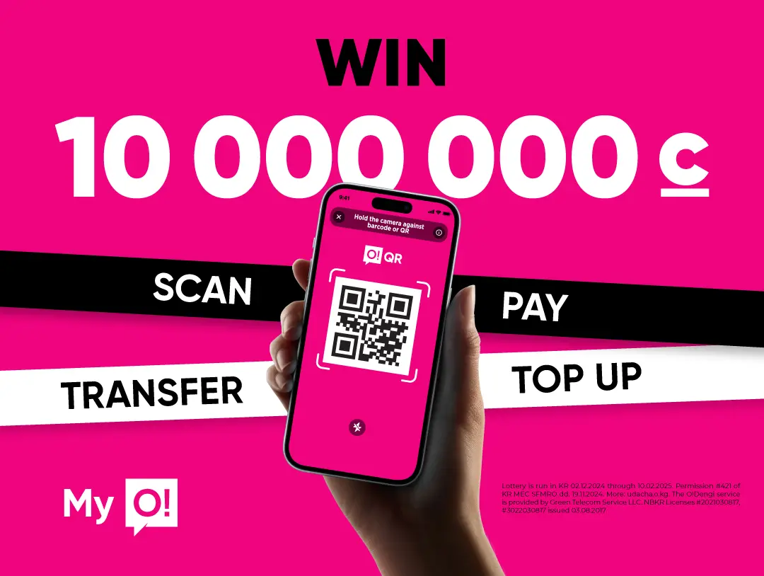 Use the My O! app and get a chance to win 10,000,000 SOMS!