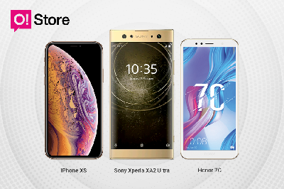 Новые смартфоны iPhone, Honor и Sony за наличные или в кредит
