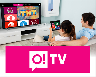 Смотрите до 130 цифровых телеканалов вместе с O!TV